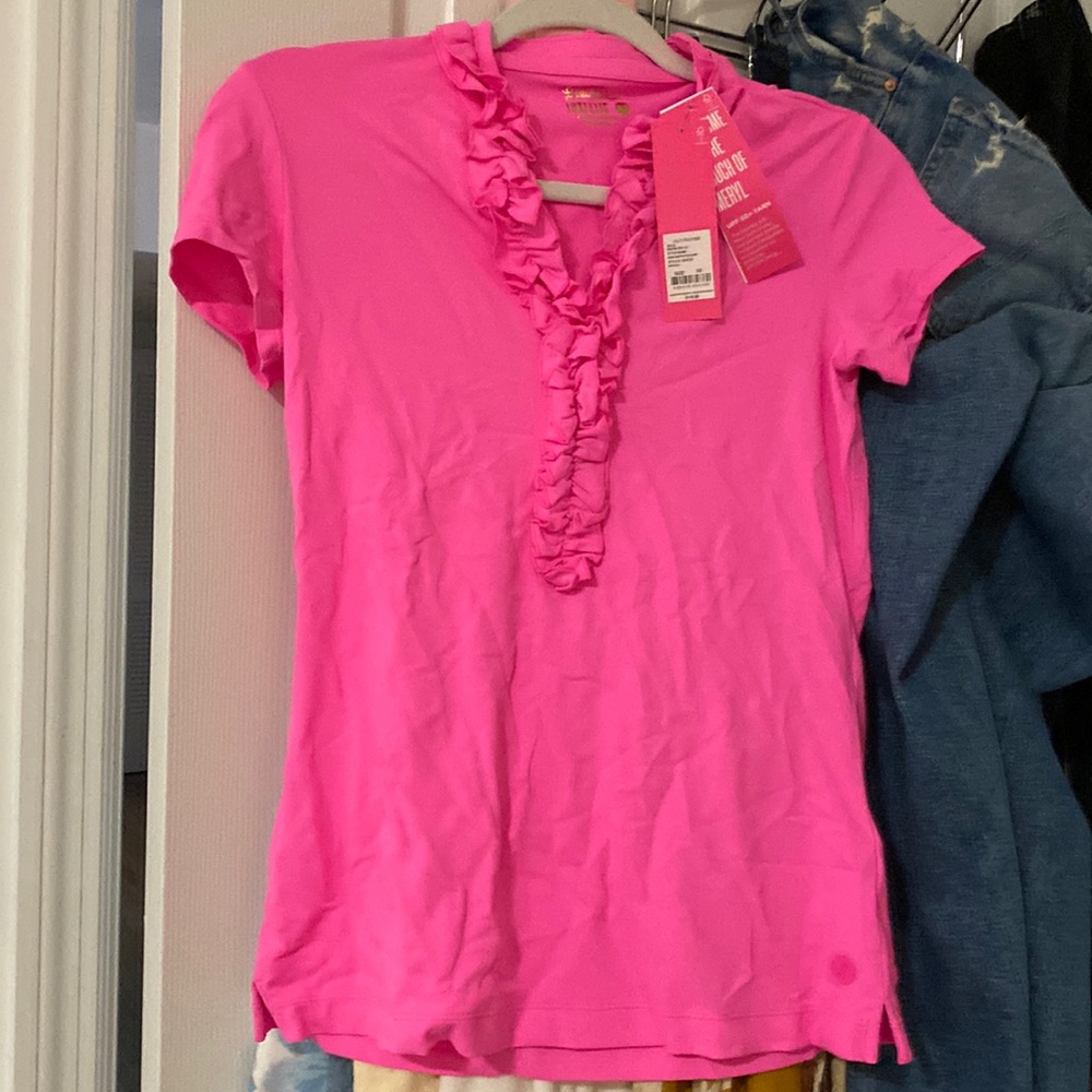Lily Pulitzer Ruffle Polo